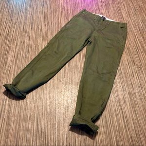 Olive colored Levi chinos